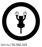 Cat scratching with claw marks harm icon in circle round black color vector illustration image solid outline style simple. Cat scratching with claw marks harm icon in circle round black color vector illustration image solid outline style. Стоковая иллюстрация, агентство Ingram Publishing / Фотобанк Лори