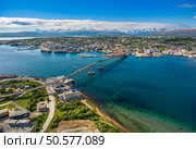 Bridge of city Tromso, Norway. Стоковое фото, фотограф Андрей Армягов / Фотобанк Лори