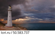 Castle Point Lighthouse, sunrise, Wairarapa New Zealand. Стоковое фото, агентство Ingram Publishing / Фотобанк Лори