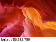 color hues of eroded stone, antelope canyon. Стоковое фото, агентство Ingram Publishing / Фотобанк Лори