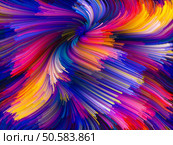 Color Swirl series. Artistic background made of pattern of swirling color strands for use with projects on creativity, imagination and art. Стоковое фото, агентство Ingram Publishing / Фотобанк Лори