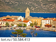 Town of Vinjerac in Velebit bay view, Dalmatia, Croatia. Стоковое фото, агентство Ingram Publishing / Фотобанк Лори
