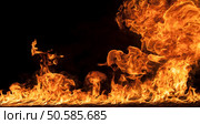Fire flames on black background background. Fire flames background. Стоковое фото, агентство Ingram Publishing / Фотобанк Лори