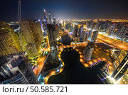 Dubai night skyline. Dubai streets by night. Al Yaqoub tower Dubai. Dubai Millennium Plaza. Dubai Sheikh Zayed Road by night. Dubai night view. Dubai cityscape by night. Dubai metro station view. Стоковое фото, агентство Ingram Publishing / Фотобанк Лори