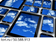 mobile devices render: cloud concept. Стоковое фото, агентство Ingram Publishing / Фотобанк Лори