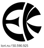 Symbol Eckankar religion EK icon black color vector illustration image flat style simple. Symbol Eckankar religion EK icon black color vector illustration image flat style. Стоковая иллюстрация, агентство Ingram Publishing / Фотобанк Лори