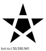 Pentagram Neo paganism sign five pointed star icon black color vector illustration image flat style simple. Pentagram Neo paganism sign five pointed star icon black color vector illustration image flat style. Стоковая иллюстрация, агентство Ingram Publishing / Фотобанк Лори