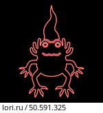 Neon axolotl ambystoma mexicanum front view red color vector illustration image flat style light. Neon axolotl ambystoma mexicanum front view red color vector illustration image flat style. Стоковая иллюстрация, агентство Ingram Publishing / Фотобанк Лори