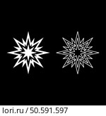 Star Bethlehem Christmas set icon white color vector illustration image simple solid fill outline contour line thin flat style. Star Bethlehem Christmas set icon white color vector illustration image solid fill outline contour line thin flat style. Стоковая иллюстрация, агентство Ingram Publishing / Фотобанк Лори