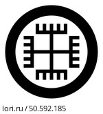 Hands of God Motherhood Native Slavic Faith symbol paganism icon in circle round black color vector illustration image solid outline style simple. Hands of God Motherhood Native Slavic Faith symbol paganism icon in circle round black color vector illustration image solid outline style. Стоковая иллюстрация, агентство Ingram Publishing / Фотобанк Лори