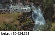 Krimml Waterfalls in Austrian Alps. Стоковое видео, видеограф Михаил Коханчиков / Фотобанк Лори