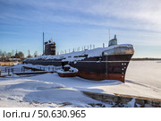 Музей «Подводная лодка Б-440» в Вытегре, Вологодская область (2021 год). Редакционное фото, фотограф Юлия Бабкина / Фотобанк Лори
