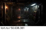 rusted dark scifi ai generated. Стоковое AI-изображение, AI-художник Vectorwin / Фотобанк Лори