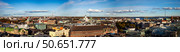 Wide Panoramic View of the Urban Cityscape of Helsinki, Finland, on a Sunny Day (2024 год). Редакционное фото, фотограф Aleksandr Golubev / Фотобанк Лори