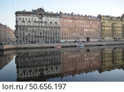 Река Фонтанка в утреннее время суток, Санкт-Петербург. Редакционное фото, фотограф Сергеев Валерий / Фотобанк Лори