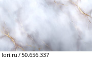 Elegant white marble background with subtle gold veins and textures. Стоковое AI-изображение, AI-художник Katsiaryna Repich / Фотобанк Лори
