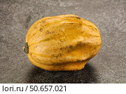 Decorative yelow pampkin seasonal vegetables. Стоковое фото, фотограф Андрей Старостин / Фотобанк Лори