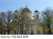 Спасо-Преображенский собор в Санкт-Петербурге весной. Transfiguration Cathedral (Spaso-Preobrazhensky Cathedral) in Saint Petersburg in spring. Редакционное фото, фотограф Юрий Пуликов / Фотобанк Лори