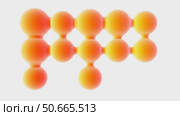 Fun interacting orange nodes on white background. Lossless quality. 3D-rendering. Стоковая анимация, аниматор Евгения Шмыкова / Фотобанк Лори