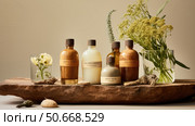 earthy probiotic bottle ai generated. Стоковое AI-изображение, AI-художник Vectorwin / Фотобанк Лори