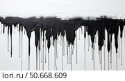 contrast black drips ai generated. Стоковое AI-изображение, AI-художник Vectorwin / Фотобанк Лори