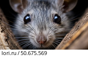 closeup wood rat ai generated. Стоковое AI-изображение, AI-художник Vectorwin / Фотобанк Лори