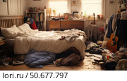 disorder dirty house ai generated. Стоковое AI-изображение, AI-художник Vectorwin / Фотобанк Лори
