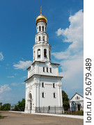 Колокольня храмового комплекса в селе Завидово. Тверская область (2022 год). Стоковое фото, фотограф Александр Щепин / Фотобанк Лори