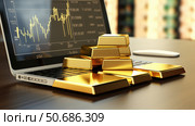 charts gold ingot ai generated. Стоковое AI-изображение, AI-художник Vectorwin / Фотобанк Лори