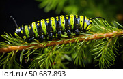 butterfly black swallowtail ai generated. Стоковое AI-изображение, AI-художник Vectorwin / Фотобанк Лори
