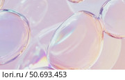 Soap bubbles floating on soft gradient background. Стоковое AI-видео, аниматор Анастасия Золотницкая / Фотобанк Лори