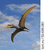 Dsungaripterus weii, a pterosaur from the Early Cretaceous Period. Стоковое фото, фотограф Sergey Krasovskiy/Stocktrek Images / ТАСС / Фотобанк Лори