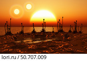 Proxima b planet orbiting the Proxima Centauri red dwarf star. Стоковое фото, фотограф Mark Stevenson/Stocktrek Images / ТАСС / Фотобанк Лори