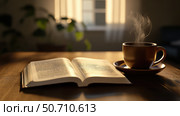 realistic bible and coffee. Стоковое фото, фотограф Vectorwin / Фотобанк Лори