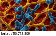 Clostridium botulinum bacteria. This is an AI generated image. Стоковое AI-изображение, AI-художник Miroslav Breber/Stocktrek Images / ТАСС / Фотобанк Лори
