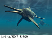 Shonisaurus was a genus of ichthyosaur from the Triassic period. Стоковое фото, фотограф Philip Brownlow/Stocktrek Images / ТАСС / Фотобанк Лори