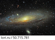 Messier 31, the Andromeda Galaxy. Стоковое фото, фотограф Giulio Ercolani/Stocktrek Images / ТАСС / Фотобанк Лори