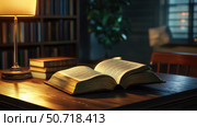 photo bible open on desk. Стоковое фото, фотограф Vectorwin / Фотобанк Лори