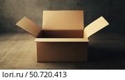 parcel open shipping box. Стоковое фото, фотограф Vectorwin / Фотобанк Лори