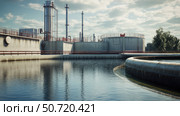 purification sewage treatment plant. Стоковое фото, фотограф Vectorwin / Фотобанк Лори