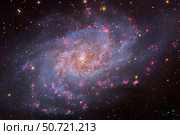 The Triangulum Galaxy, otherwise known as Messier 33. Стоковое фото, фотограф Robert Gendler/Stocktrek Images / ТАСС / Фотобанк Лори