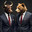 Bull and bear dressed as businessmen. Стоковое AI-изображение, AI-художник RamA / Фотобанк Лори