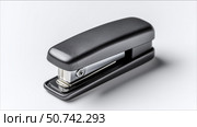 Stapler on a plain background showcasing sleek design for office use. Стоковое AI-изображение, AI-художник Katsiaryna Repich / Фотобанк Лори
