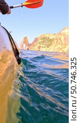 Kayak Paddle Water: Kayak paddle dips underwater, showing motion in water recreation, hobby activity. Стоковое видео, видеограф svetograph / Фотобанк Лори
