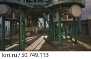 Base structure of GALP chimney with pipes and valves. Стоковое видео, видеограф Данил Руденко / Фотобанк Лори