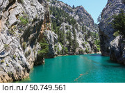 Зеленый каньон в Турции. Июнь 2025 г. Стоковое фото, фотограф Евгения Колодкина / Фотобанк Лори