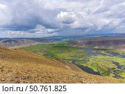 Устье реки Анга перед дождём. Редакционное фото, фотограф Анастасия Юдина / Фотобанк Лори