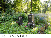 Старинные могилы на Всехсвятском кладбище в Туле. Редакционное фото, фотограф Инна Грязнова / Фотобанк Лори
