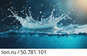 Water Splashes Create Ripples in a Serene Lake at Dusk, Highlighting Nature's Beauty and Calmness in Photography. Стоковое AI-видео, аниматор Sergey Grishin / Фотобанк Лори