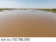 Beautiful landscape of the Amu Darya River near Kipchak village in Karakalpakstan Uzbekistan. Стоковое фото, фотограф Михаил Пряхин / Фотобанк Лори